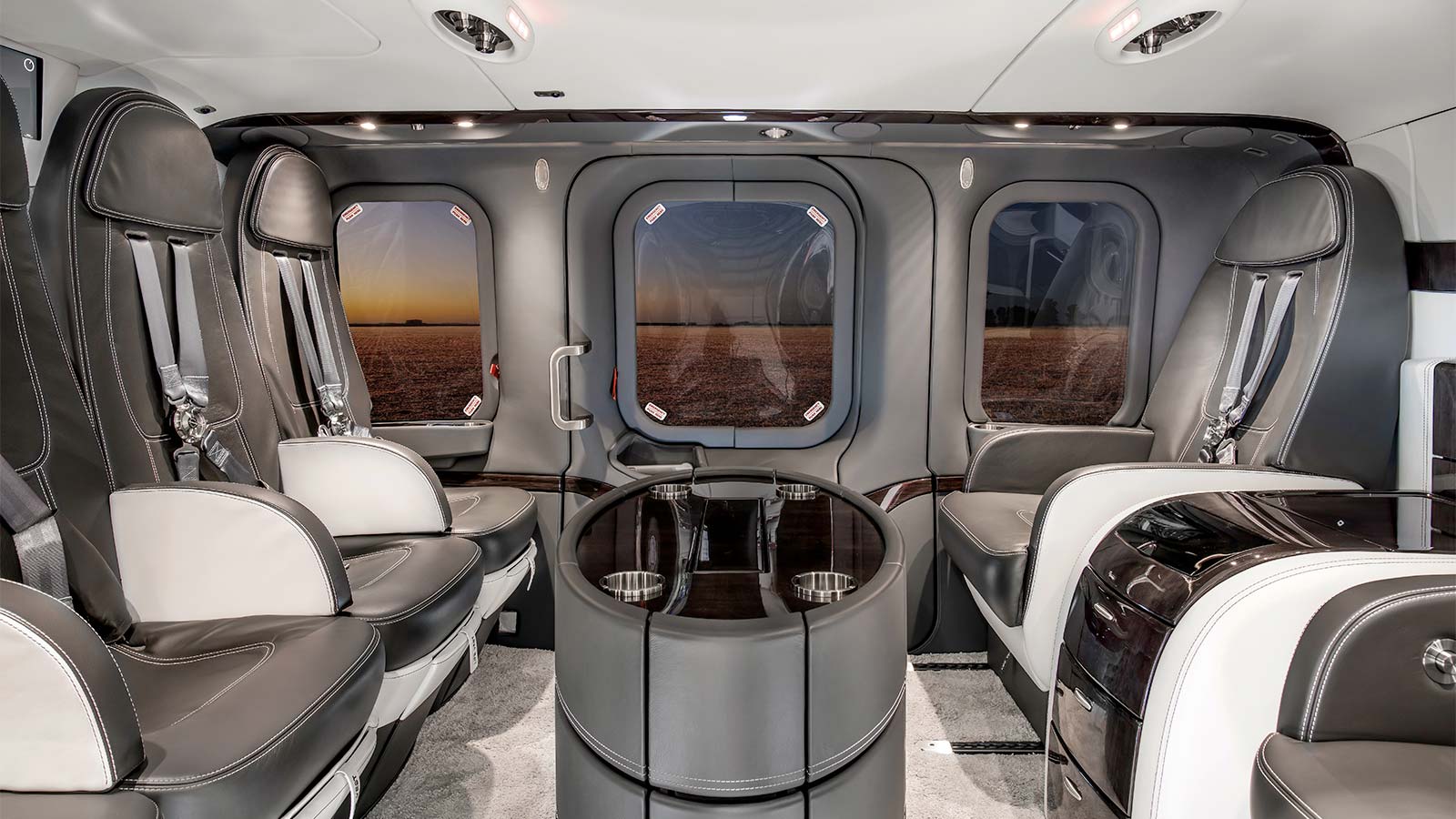 Helicopter Cabin View