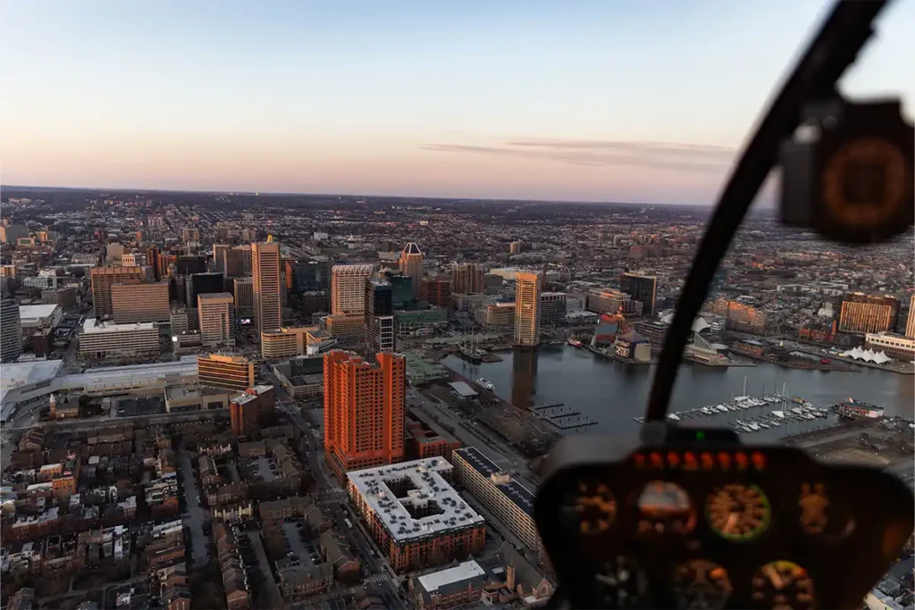 Baltimore Helicopter Tour Over Downtown & Landmarks