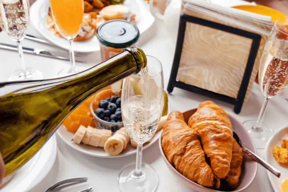 Celebratory Champagne Breakfast