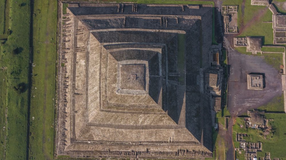 Pyramid of the Sun Summit Perspective