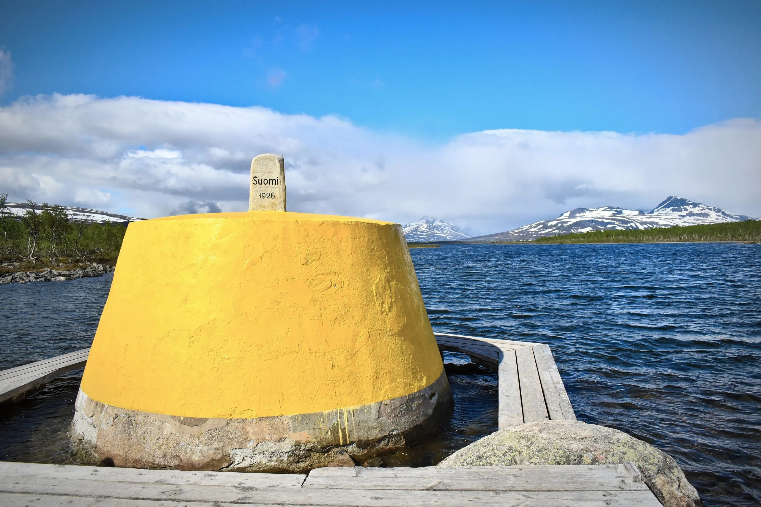 Yellow Cairn Marker