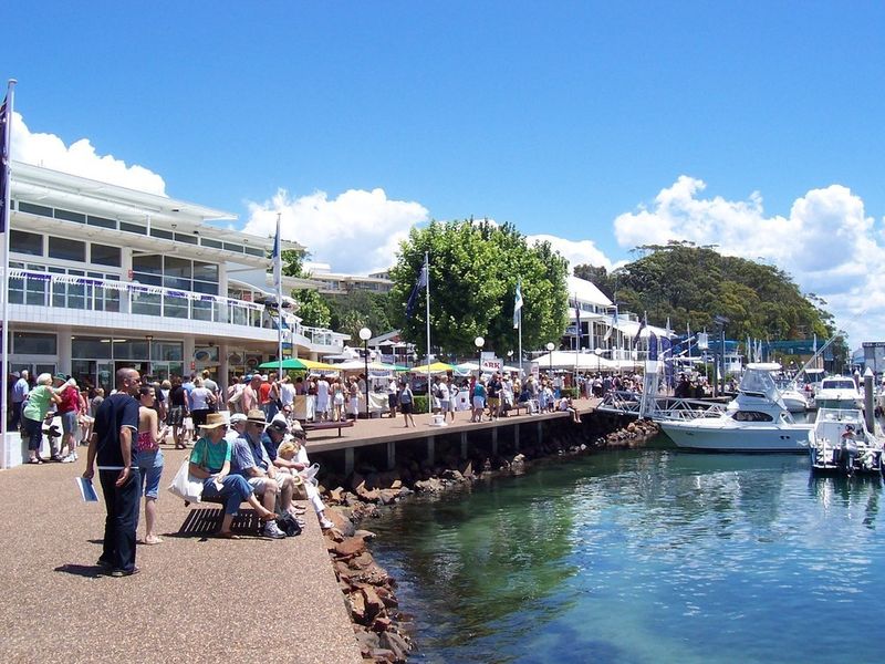 Waterfront boardwalk