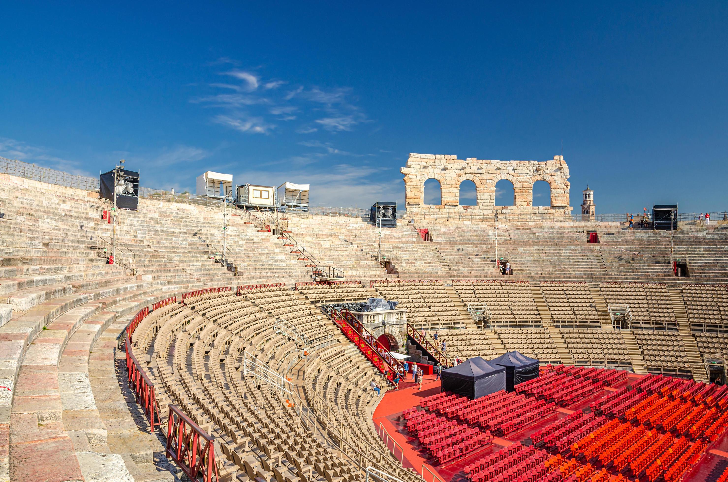 Entrance hall and ground-level arena floor