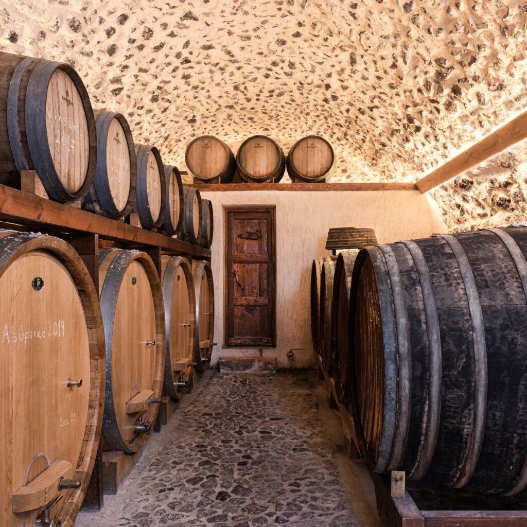Gavalas Winery Courtyard