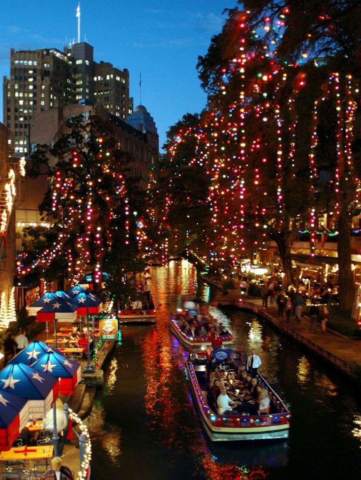 San Antonio River Cruise Christmas Lights