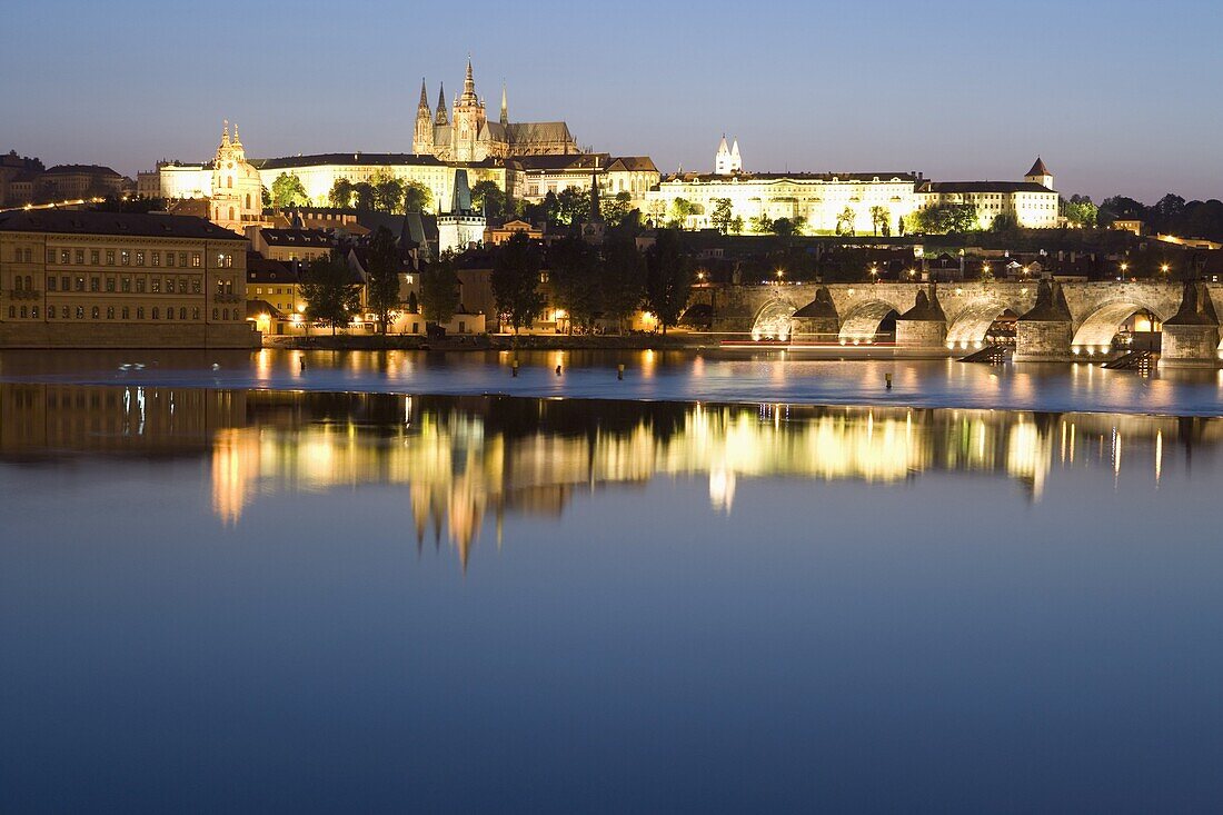Prague Castle Reflection