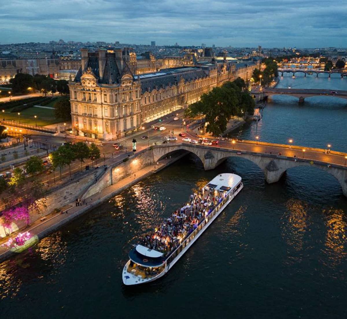 Seine River Night Cruise Eiffel Tower