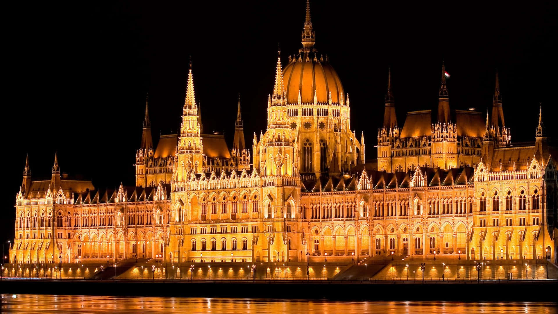 Hungarian Parliament Building View
