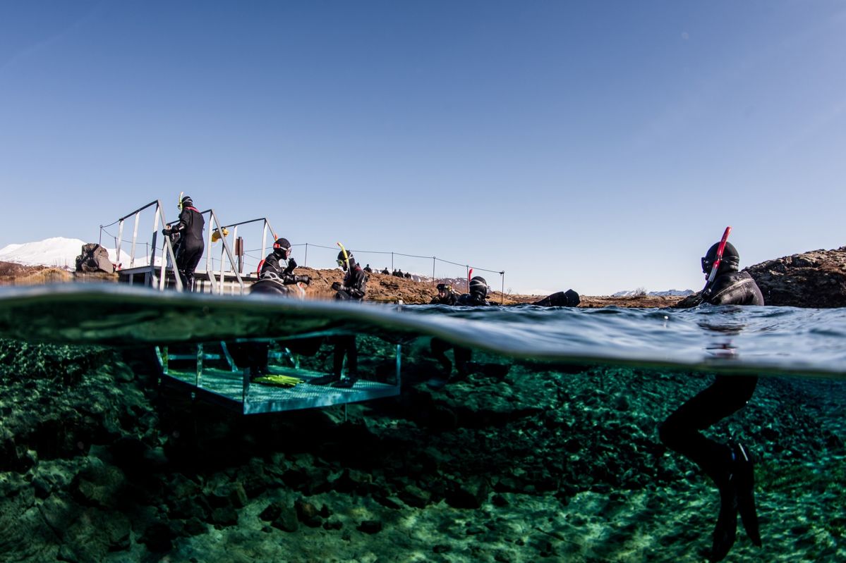 Exit at Silfra Lagoon