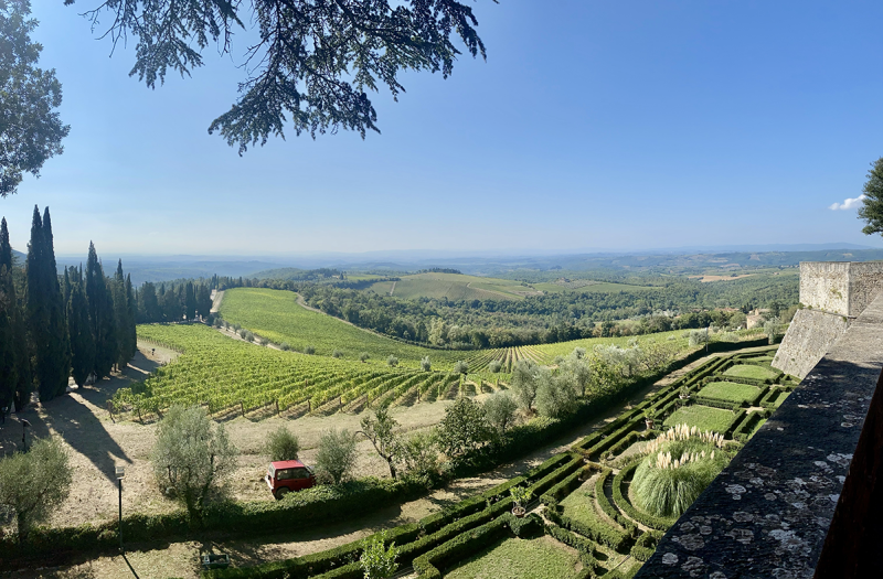 Castello di Brolio Terrace