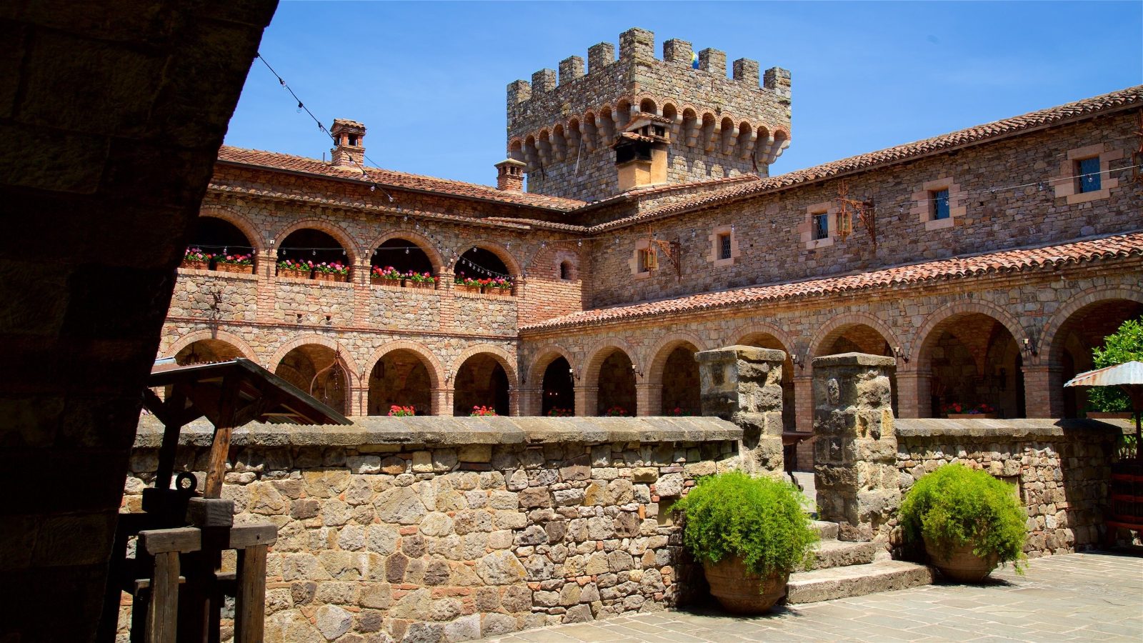 Castello di Amorosa Courtyard