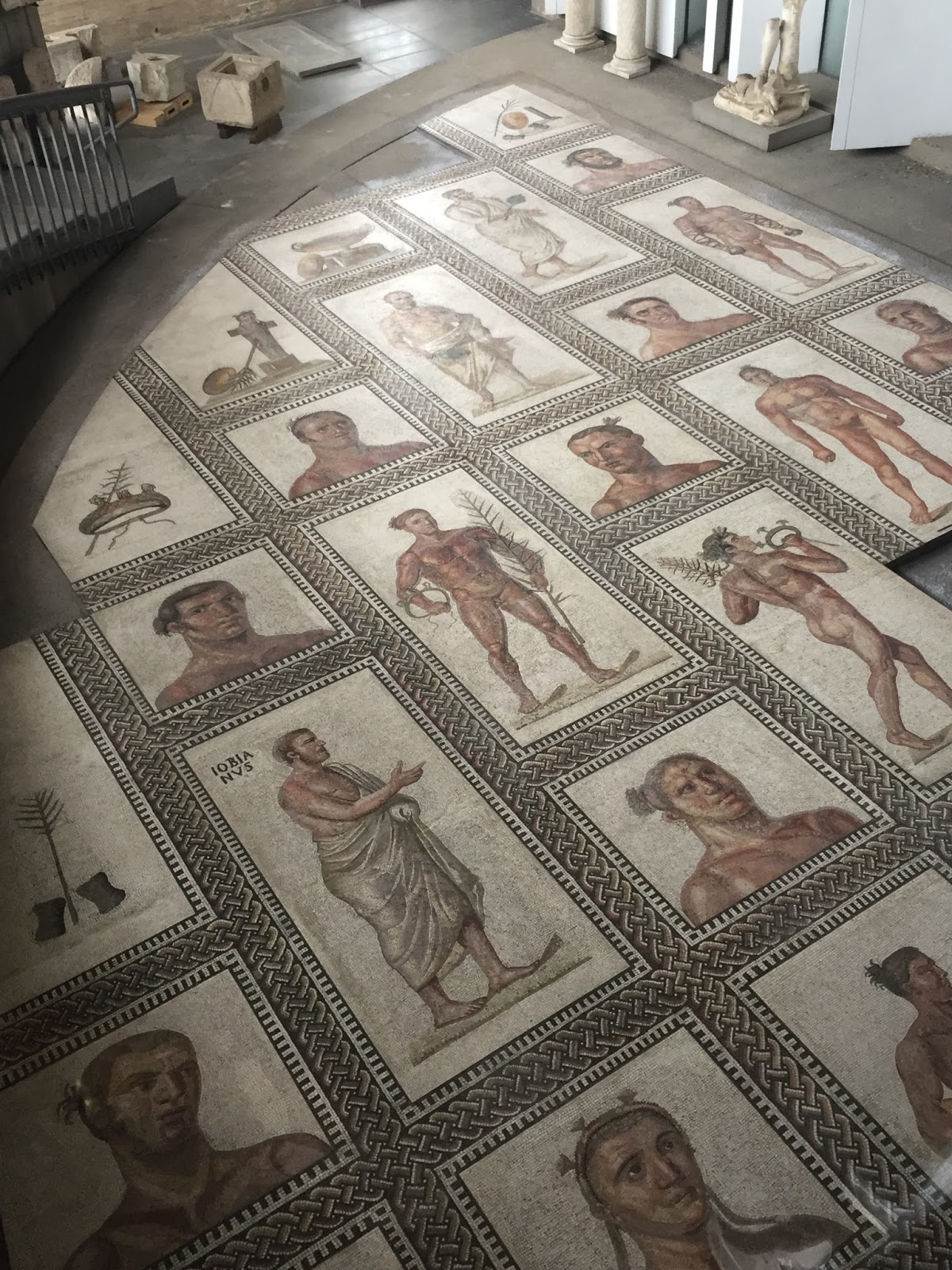 Black-and-White Mosaic Floors