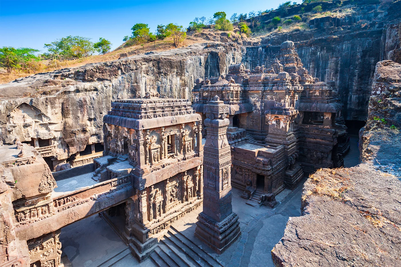Kailasa Temple Courtyard