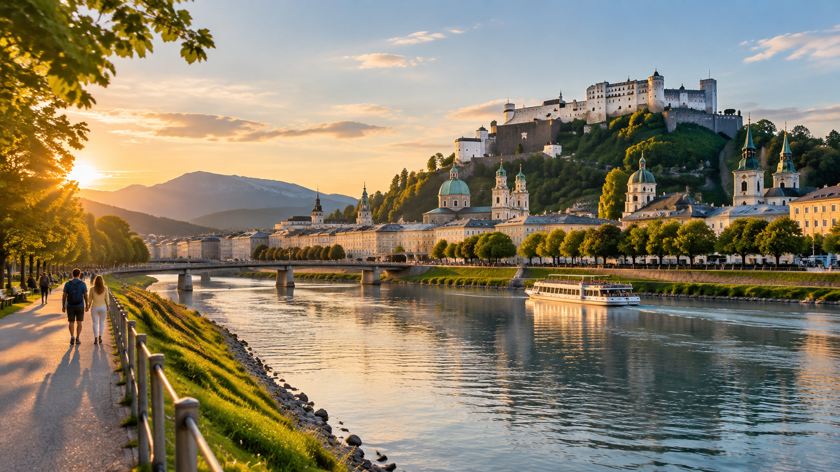 Salzach River Banks