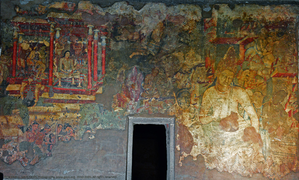 Mahayana Viharas & Paintings (Caves 1, 2, 16 & 17)