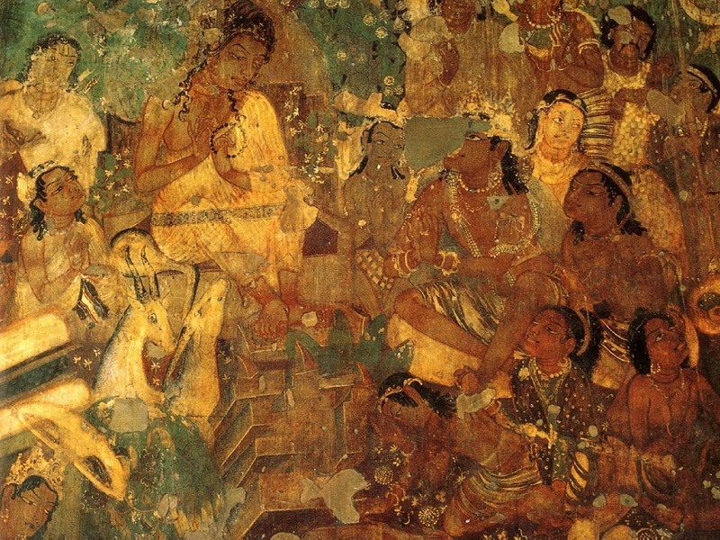 Cave 16 — The Dying Princess Fresco
