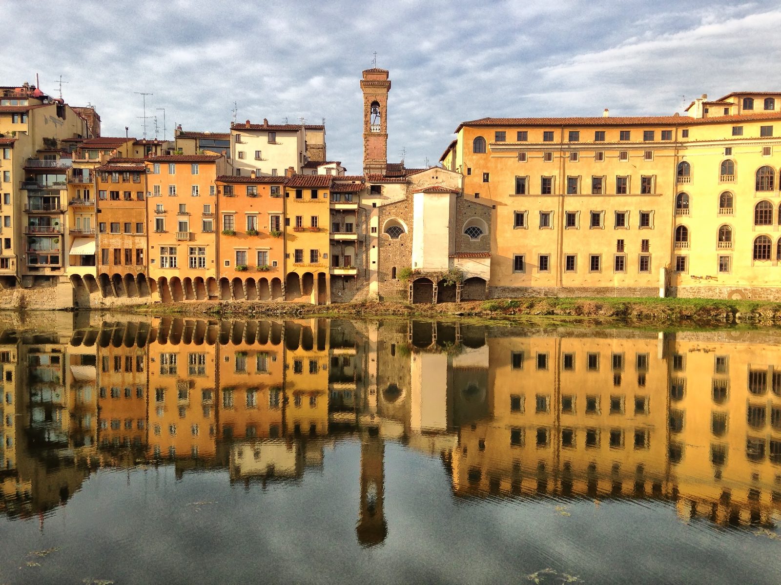 Lungarno Riverbank Reflection