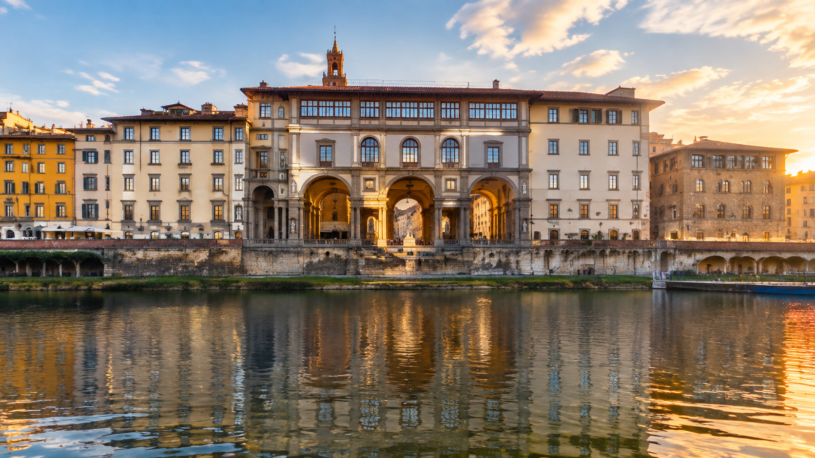 Uffizi Gallery River Facade