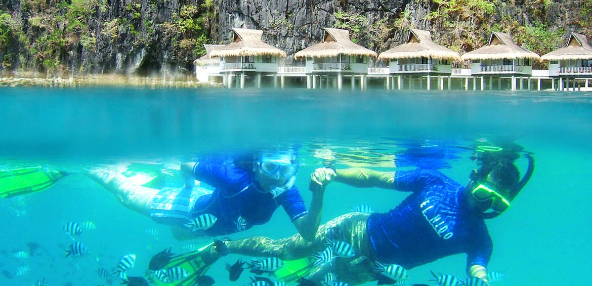 Snorkeling at the outer reef