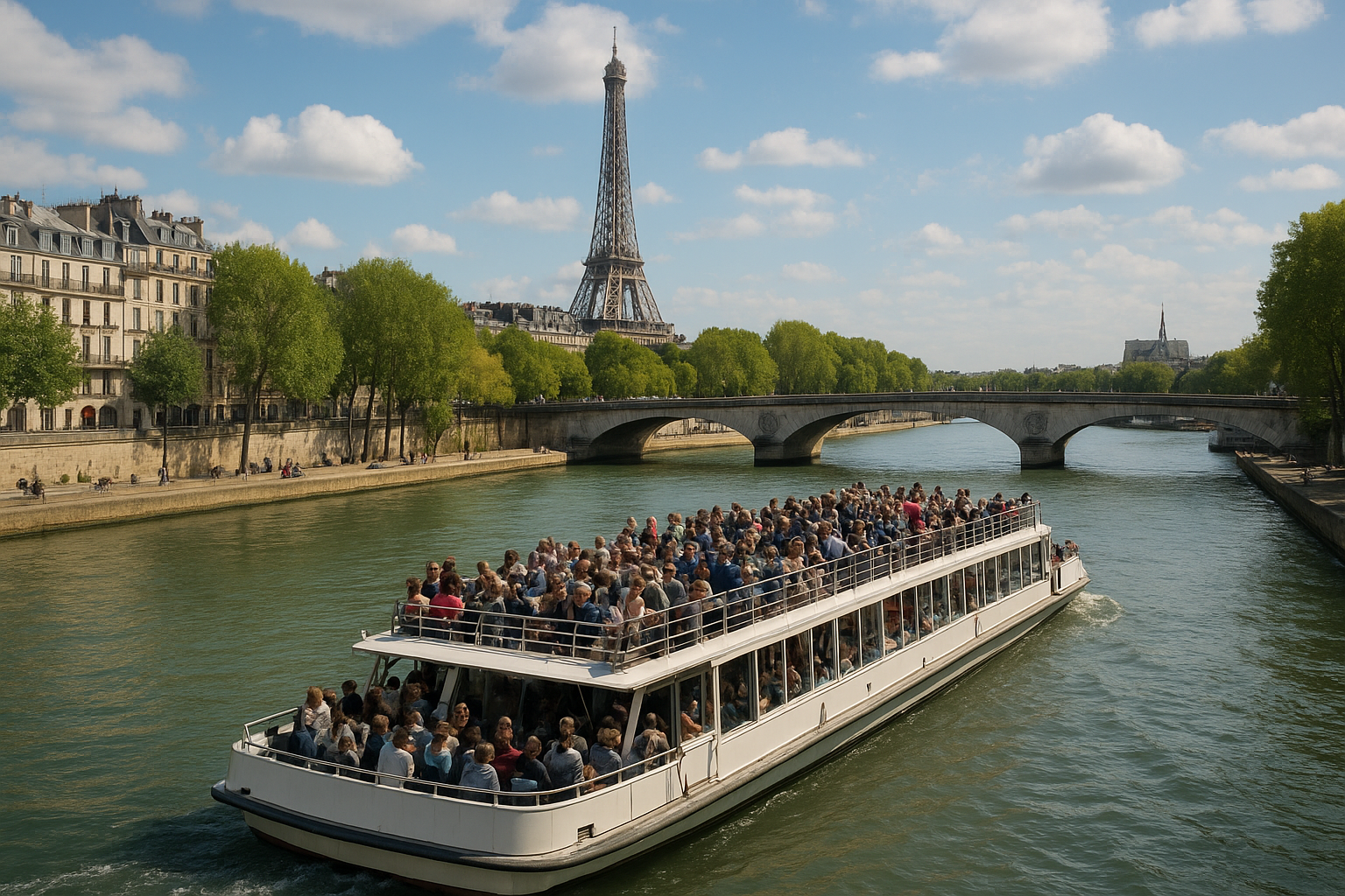 Evening Seine River Cruise Without Dinner