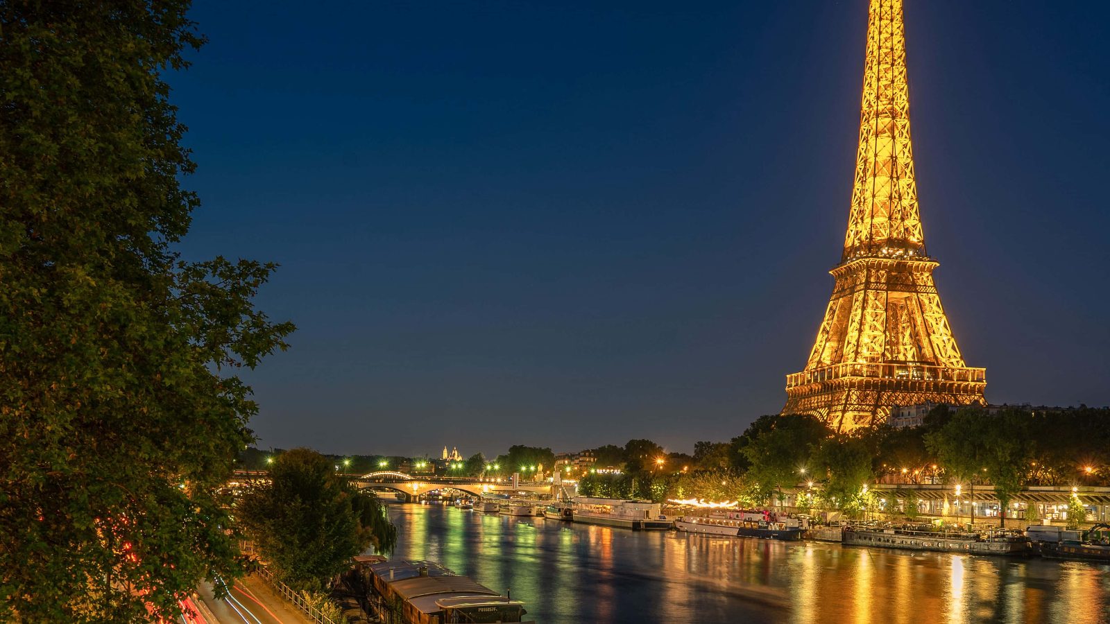 Eiffel Tower Night Sail-past