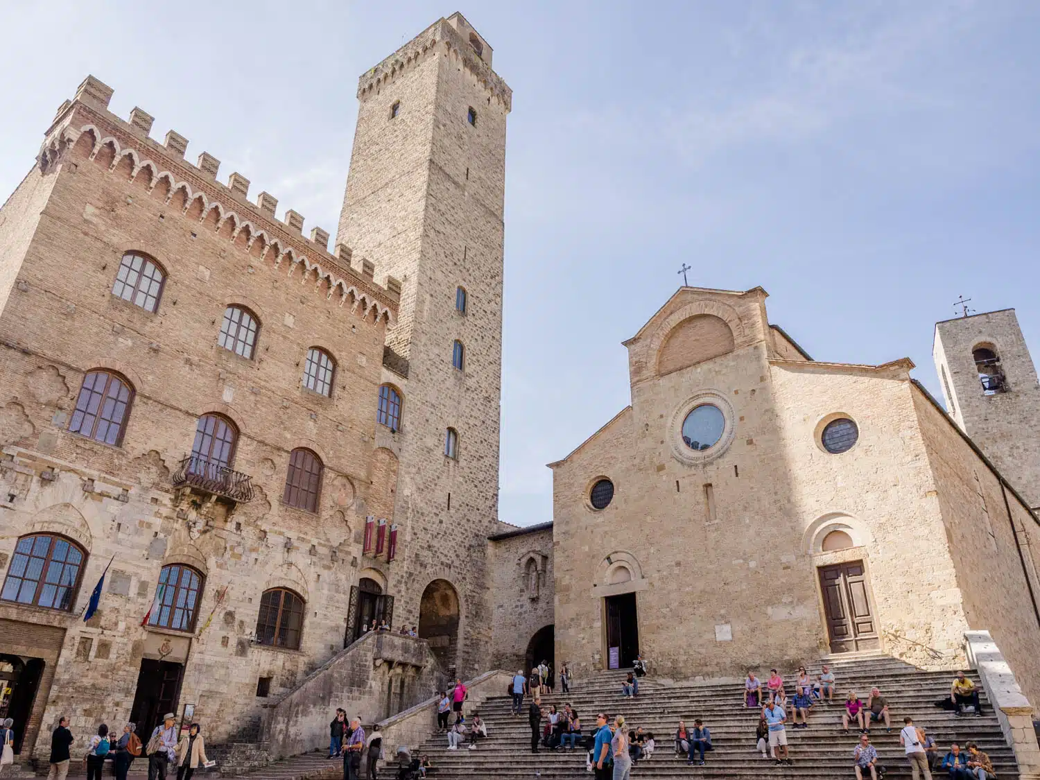 Arrival in San Gimignano