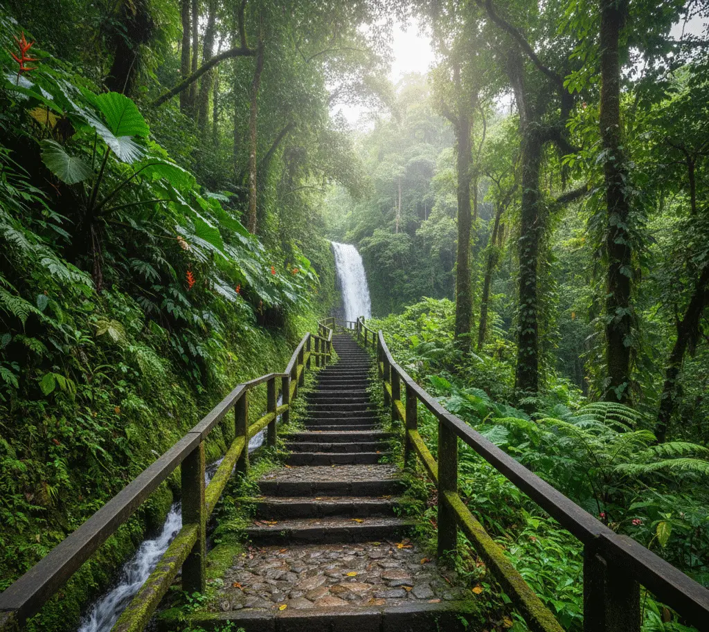 Descend the 530-step staircase