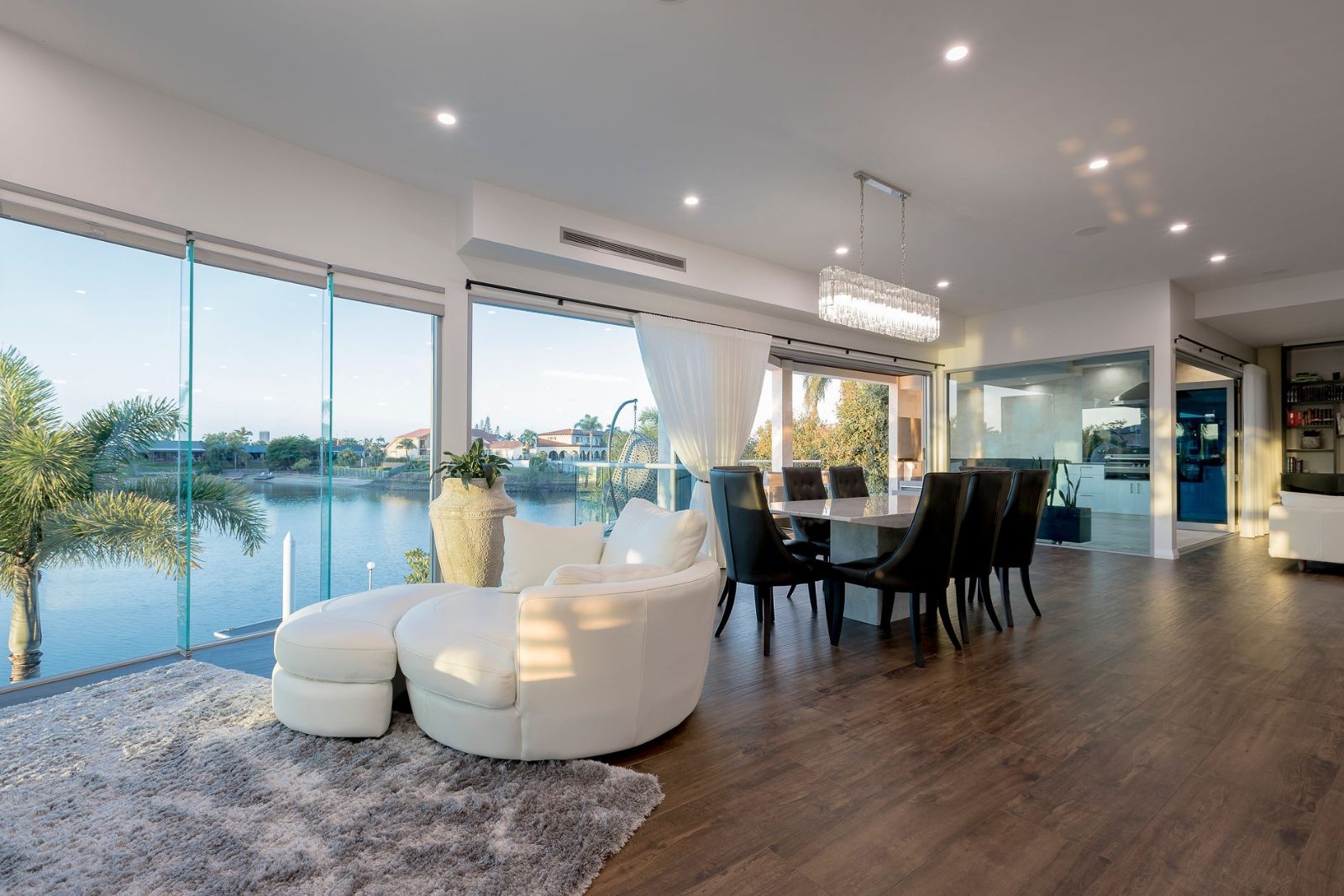 Waterfront Mansion Corridor