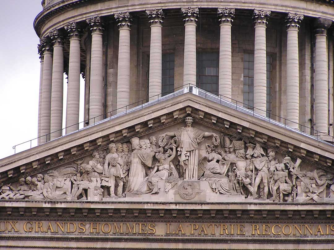 Pediment and Colonnade
