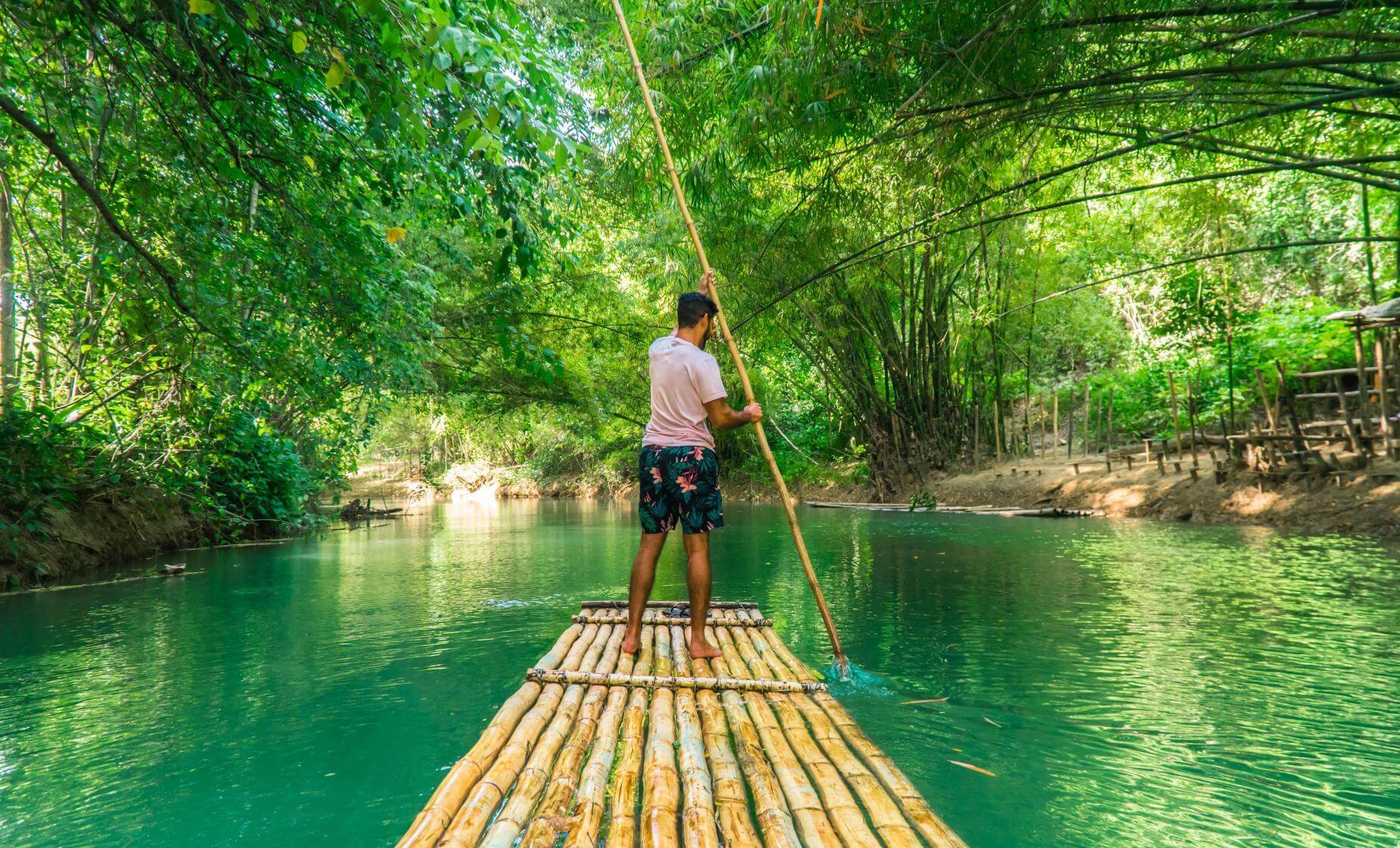 St Lucia Bamboo Rafting