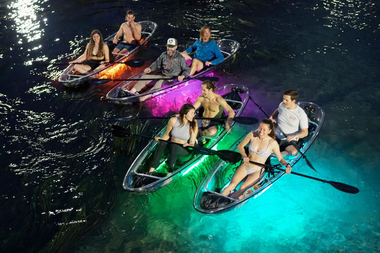Glow Kayak Tour San Marcos After Dark