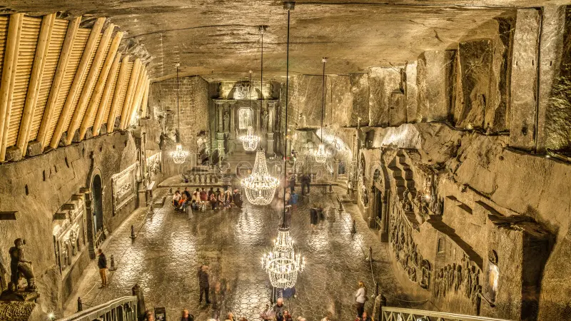 Exploring the Wieliczka Salt Mine Underground