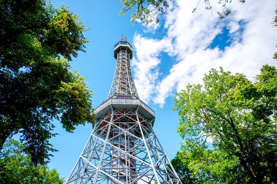 Visiting the Petrin Tower in Prague