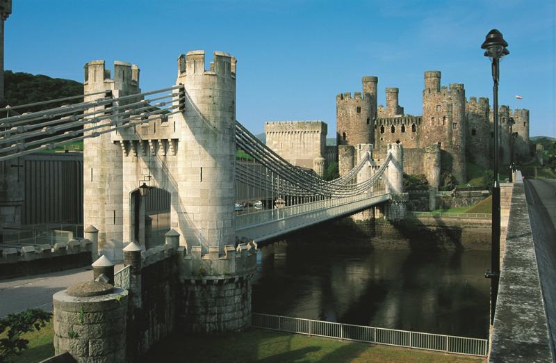 Conwy Suspension Bridge View
