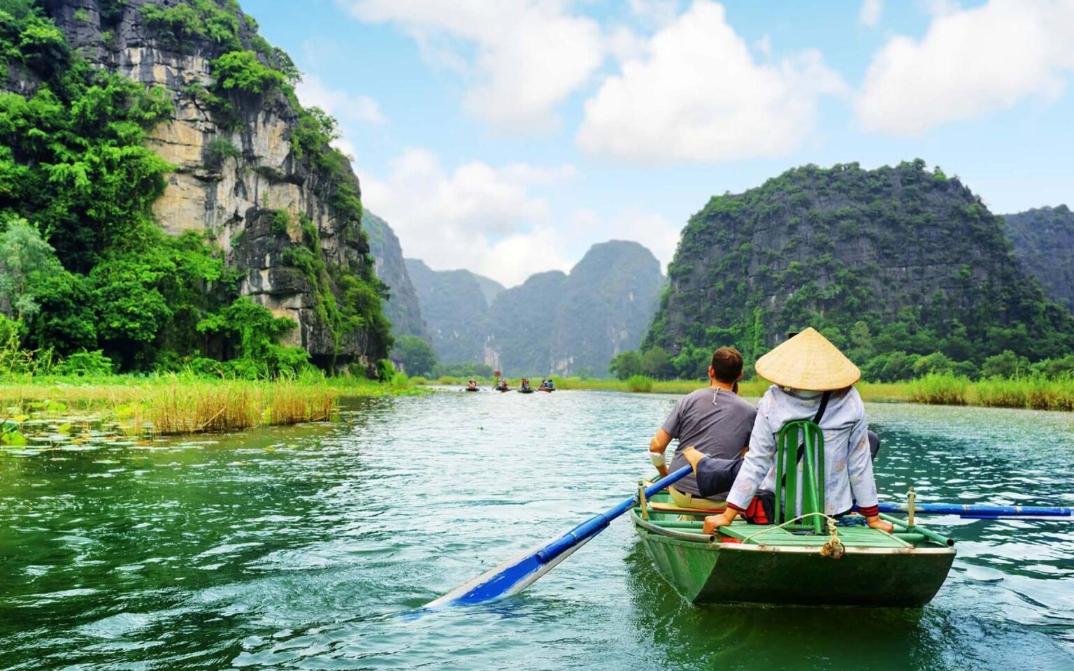 Dinh Cac Dock and Foot-Rowing Rowers