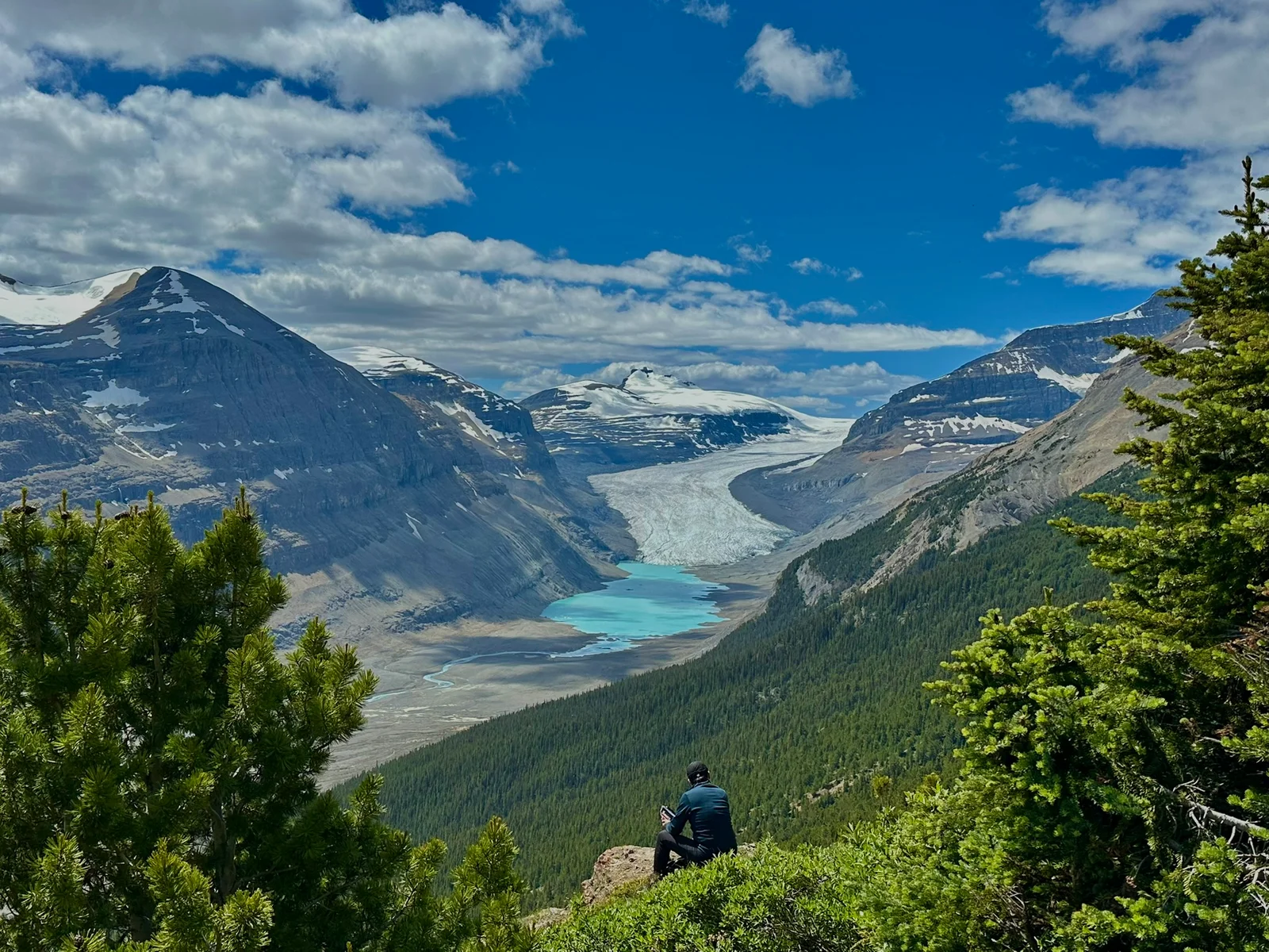 Viewpoint provides panoramic alpine vistas.