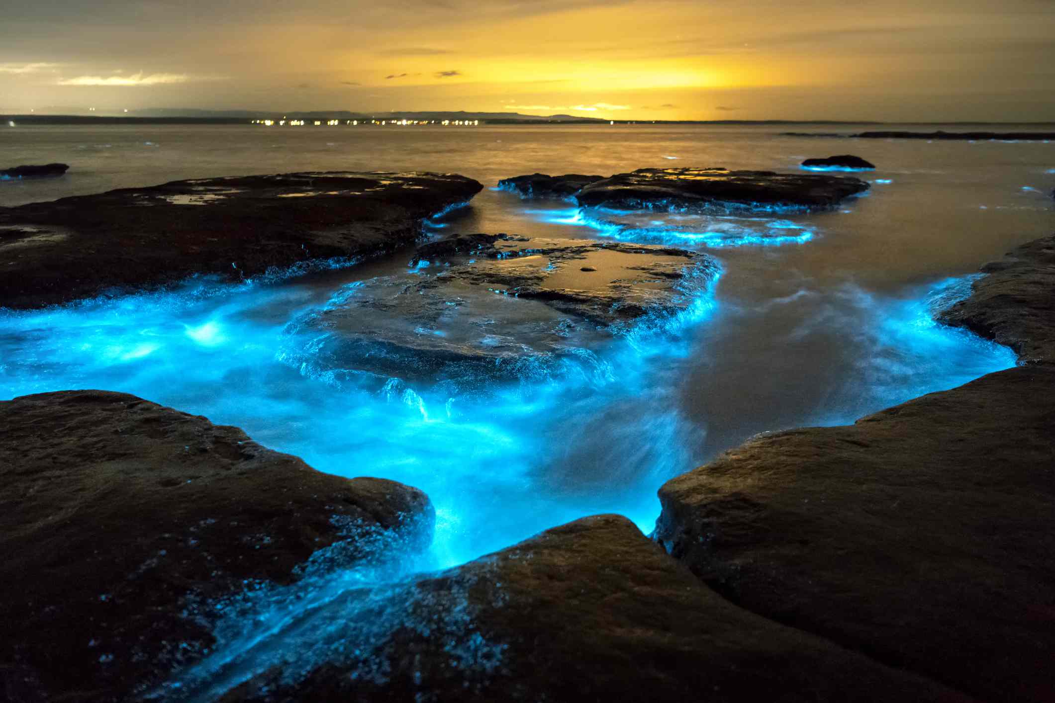 Azure Luminous Waters