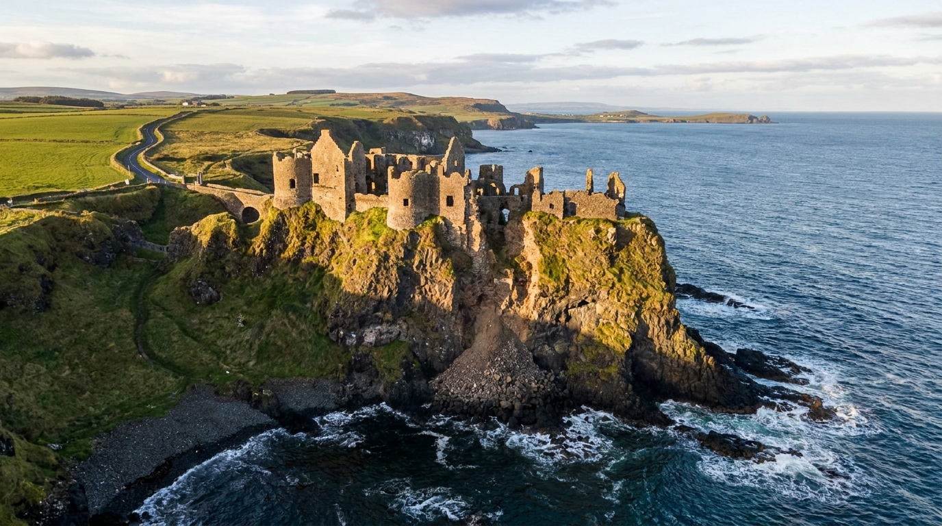 Exploring Dunluce Castle on the Antrim Coast