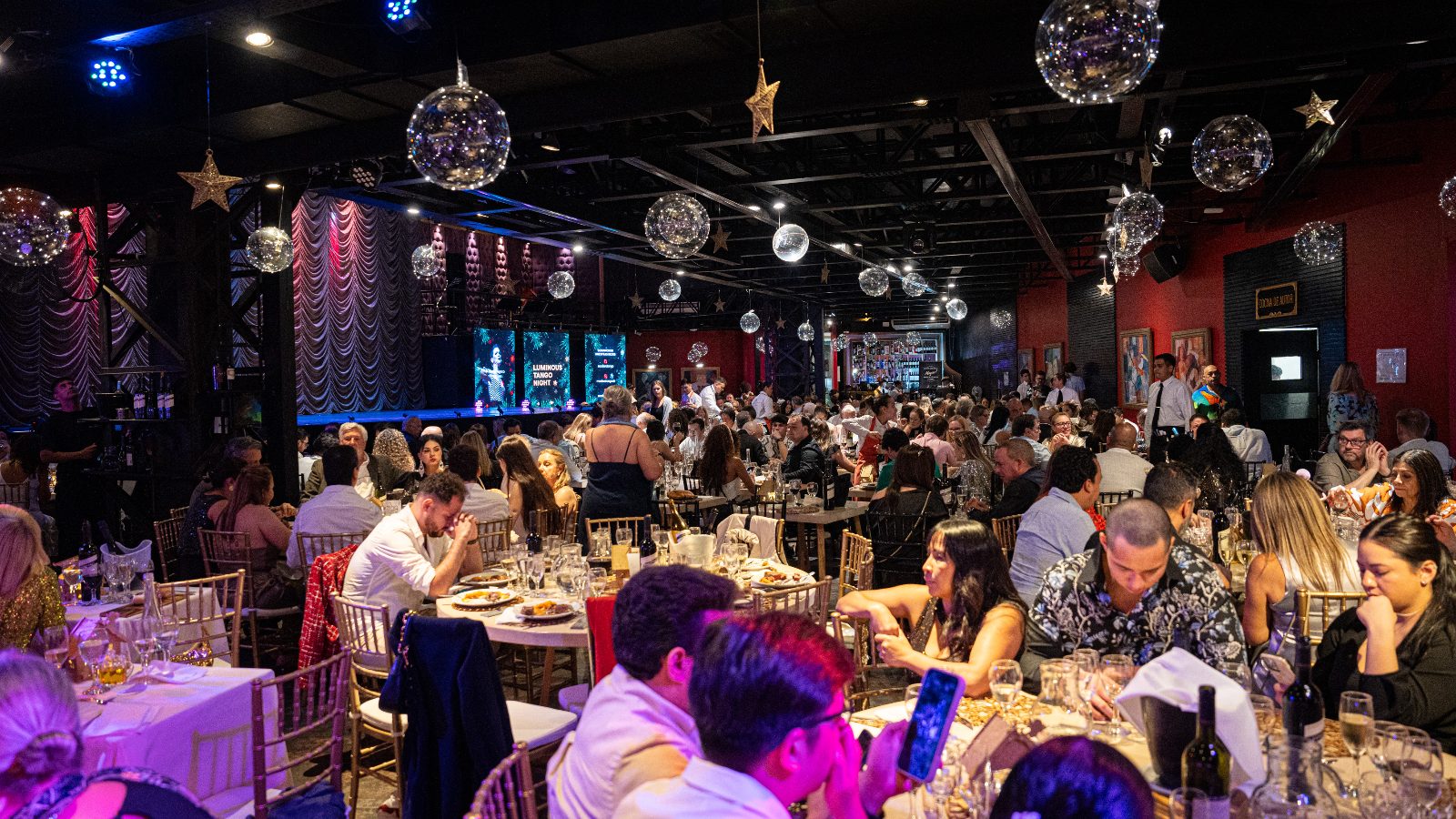 This elevated section offers the best vantage point for the performance. It provides a more intimate dining experience.