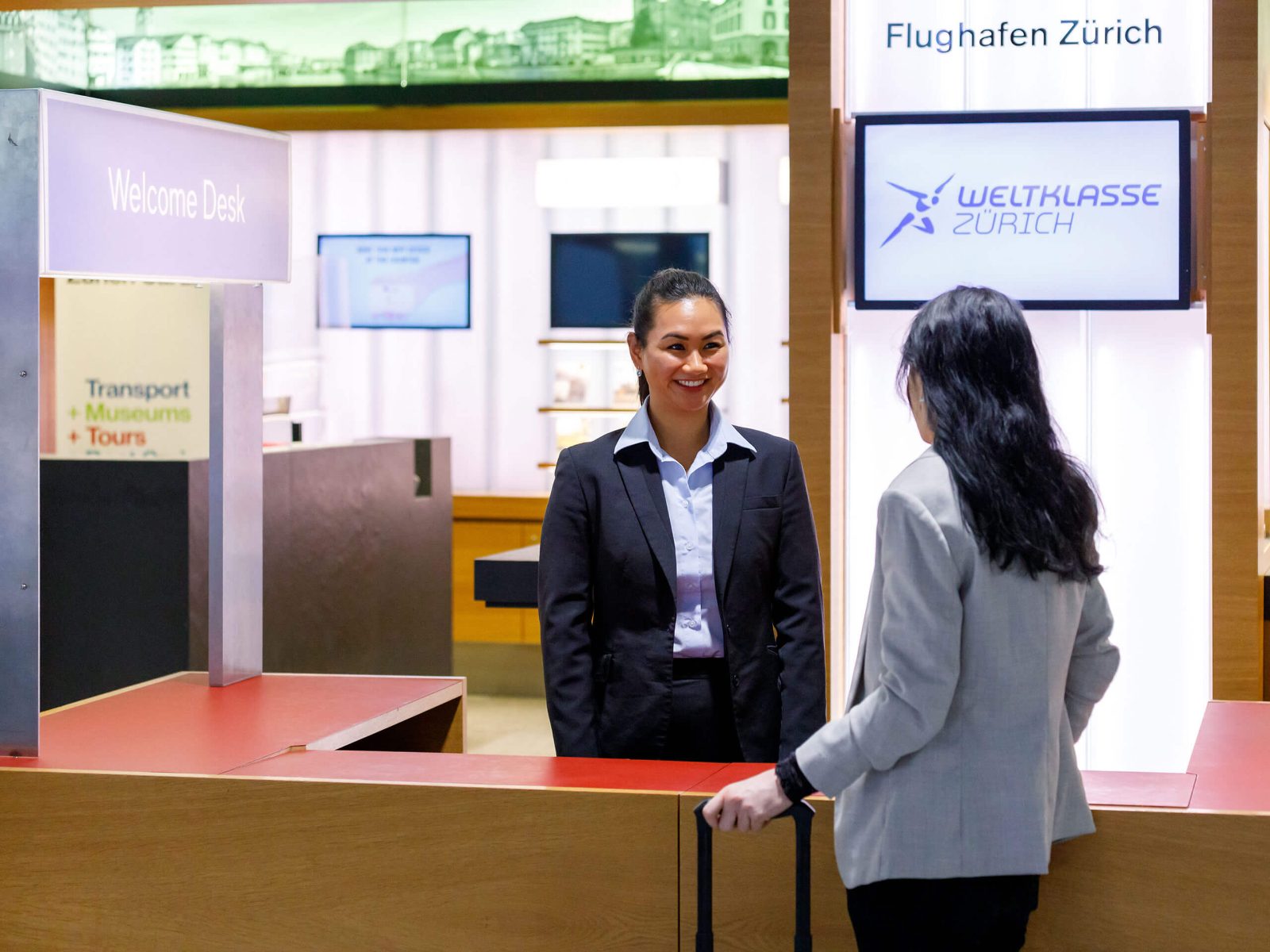 Arrivals Information Desks