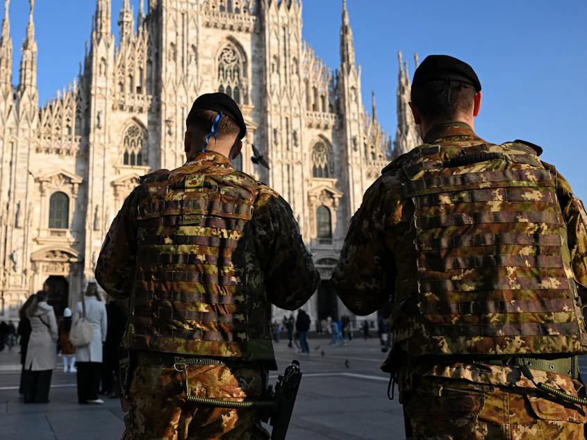 Security Check at the Piazza