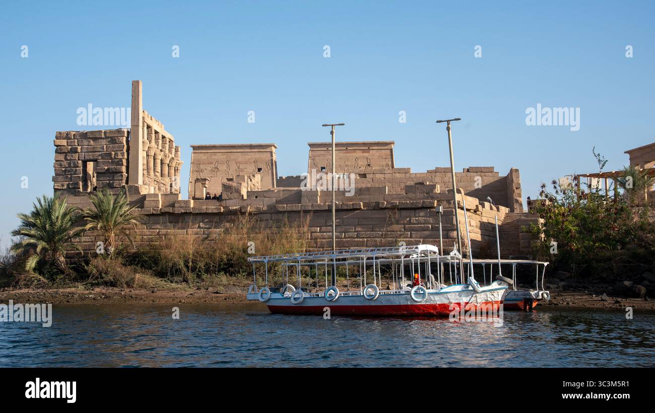 Philae Temple Boat Approach