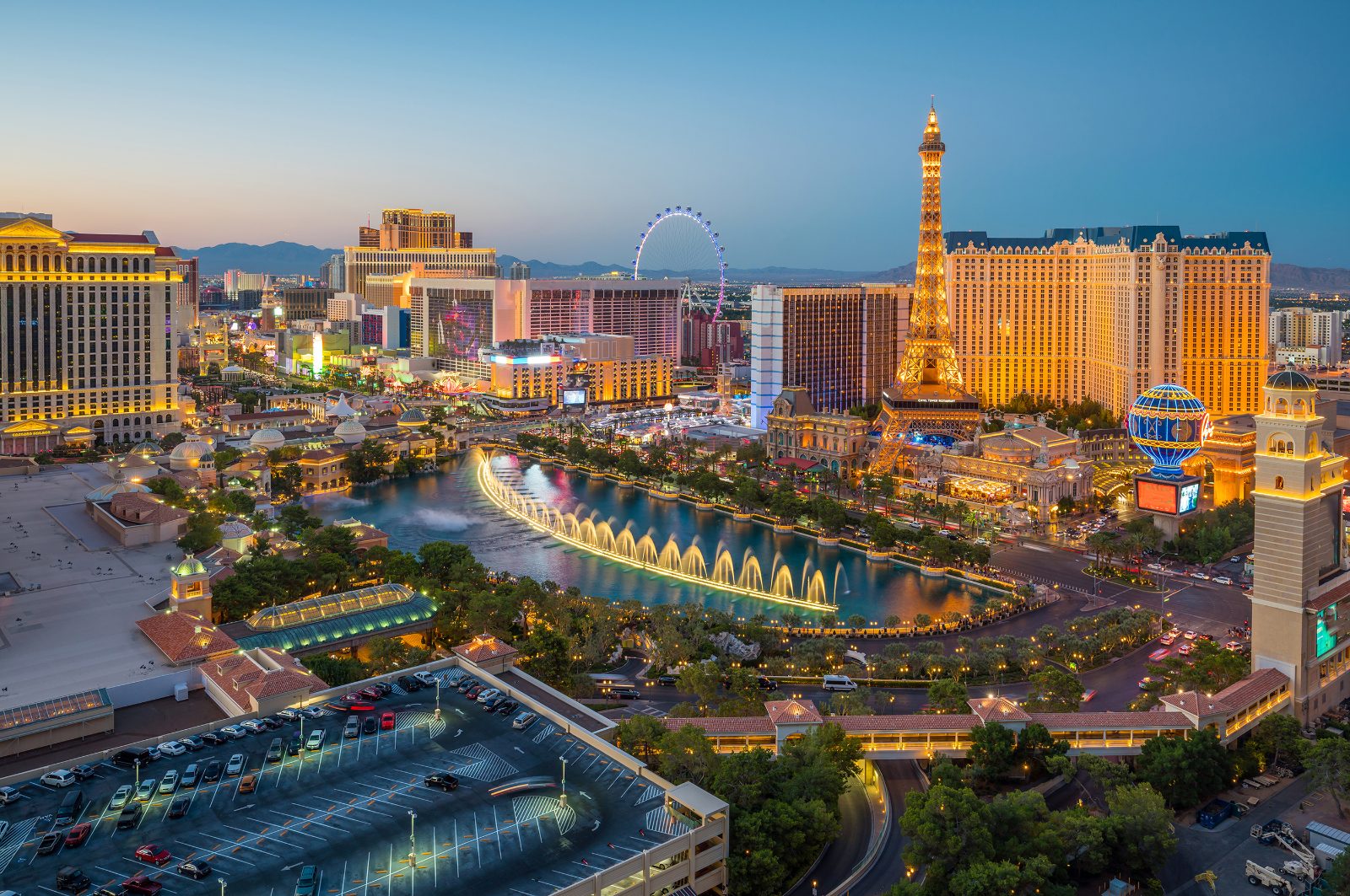 Aussicht auf den Las Vegas Strip