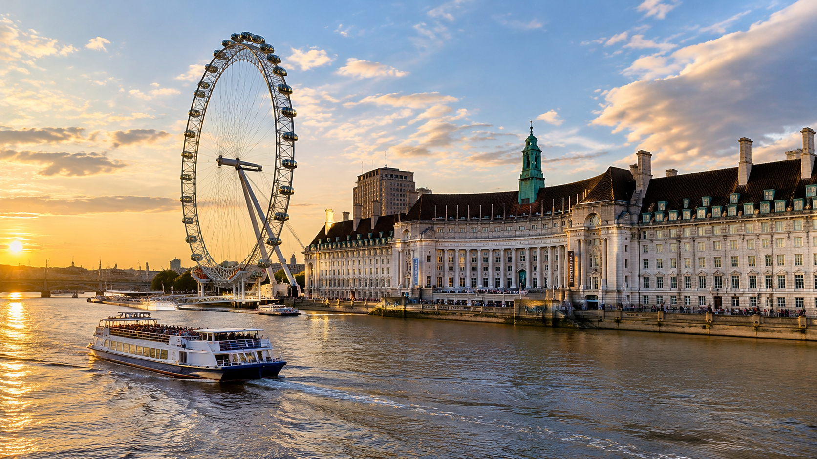Learn about the history of London landmarks along the water