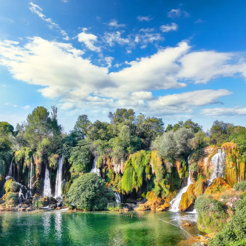Stops at Kravice Waterfalls or Pocitelj