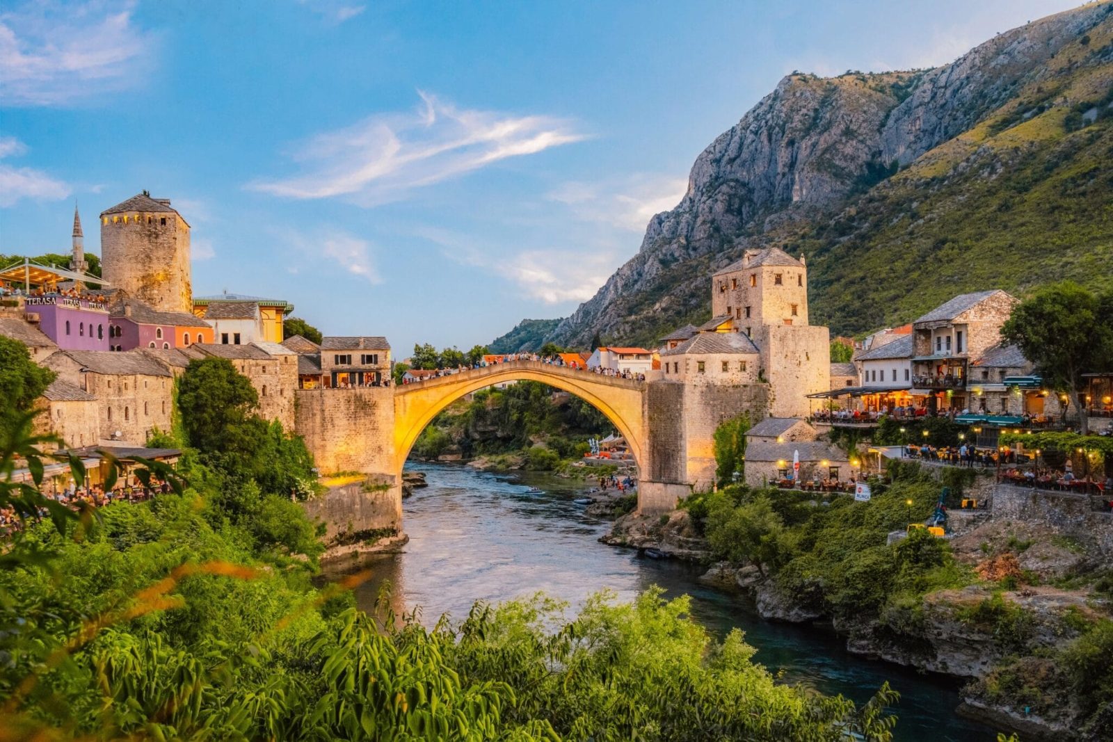 Arrival at Mostar Old Town