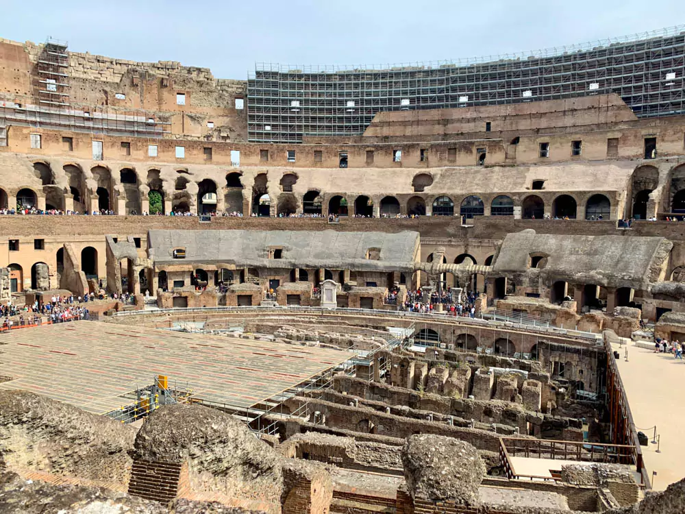 Reconstructed Wooden Arena Floor