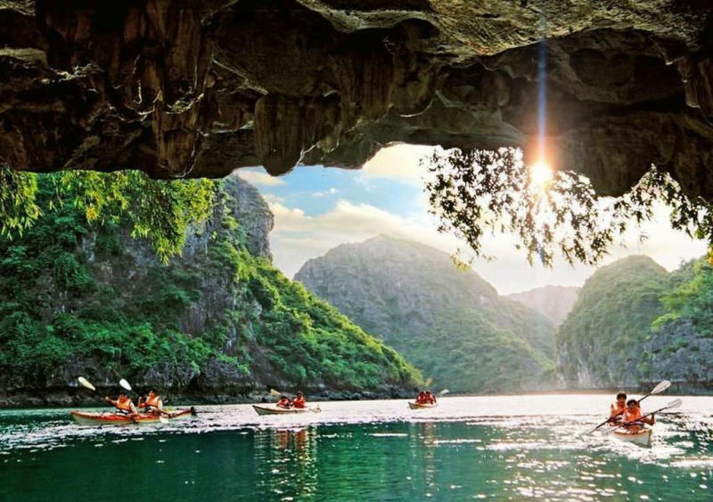 Dark and Bright Cave