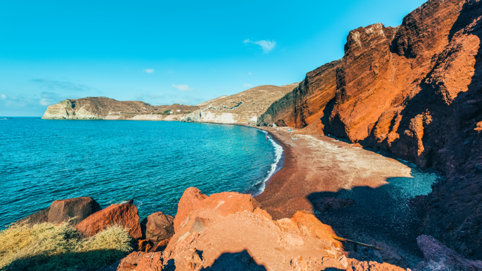 Red Beach Cliffs