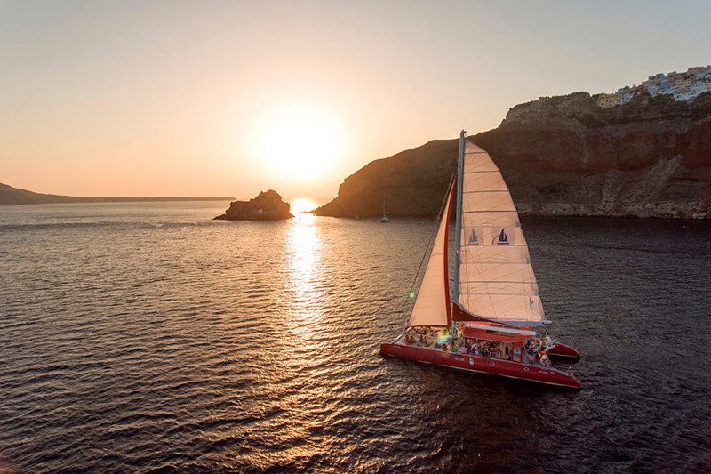 Oia Sunset from the Water
